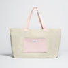 Sand/Pink || Tote Bag - Shopper - Canvas