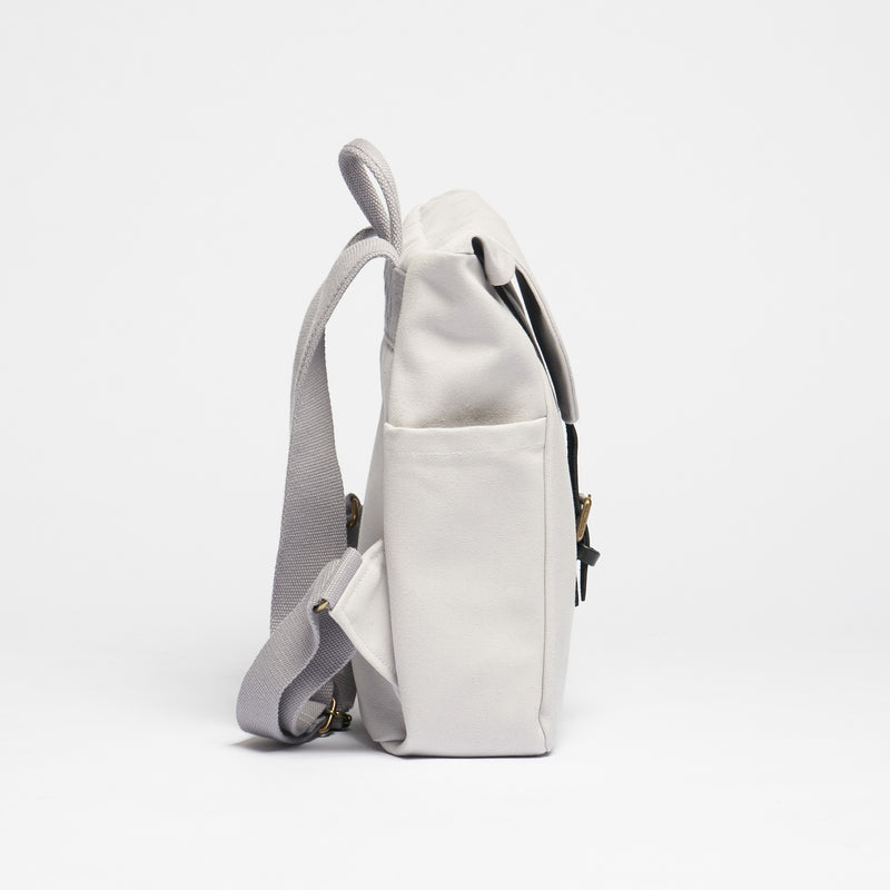 Classic Backpack S - Kleiner Rucksack Canvas - Dust Grey--skip