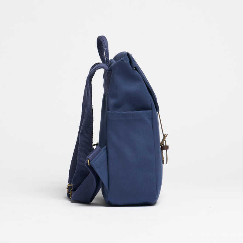Classic Backpack S - Kleiner Rucksack Canvas - Navy Blue--skip