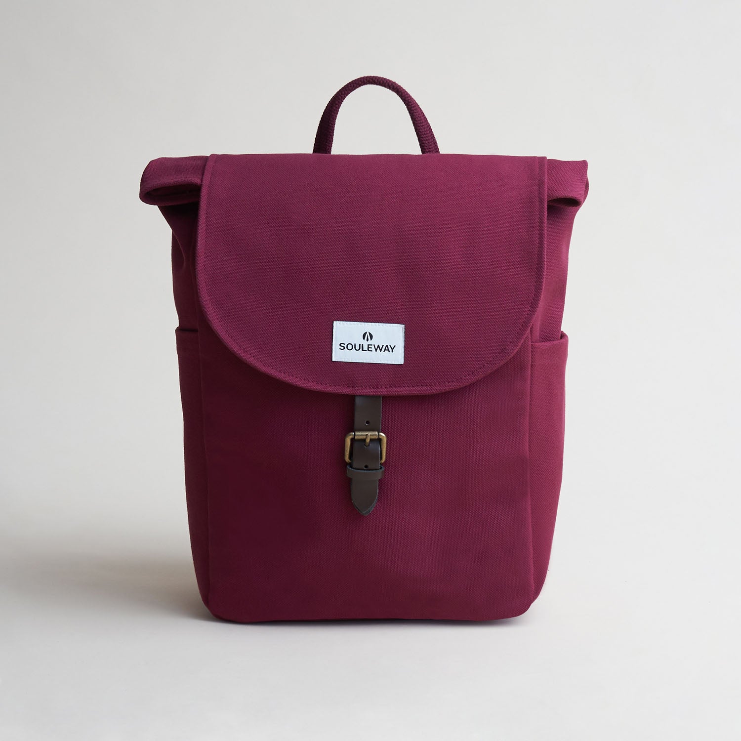 Classic Backpack L - Rucksack Canvas - Bordeaux Red--skip