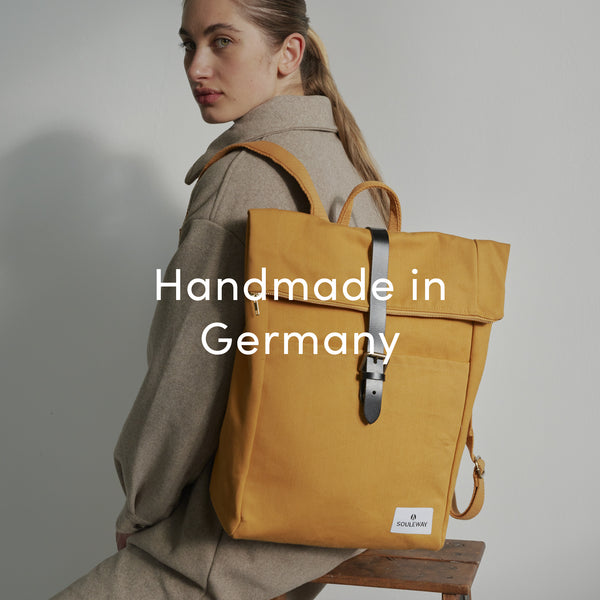 Rolltop Rucksack nachhaltig & made in Germany Getaggt "imtravel