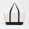 Sand/Black || Beach Bag - Strandtasche gross XXL - Shopper - Canvas