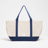 Sand/Navy || Beach Bag - Strandtasche gross XXL - Shopper - Canvas