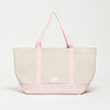 Sand/Pink || Beach Bag - Strandtasche gross XXL - Shopper - Canvas