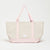 Sand/Pink--skip || Beach Bag - Strandtasche gross XXL - Shopper - Canvas