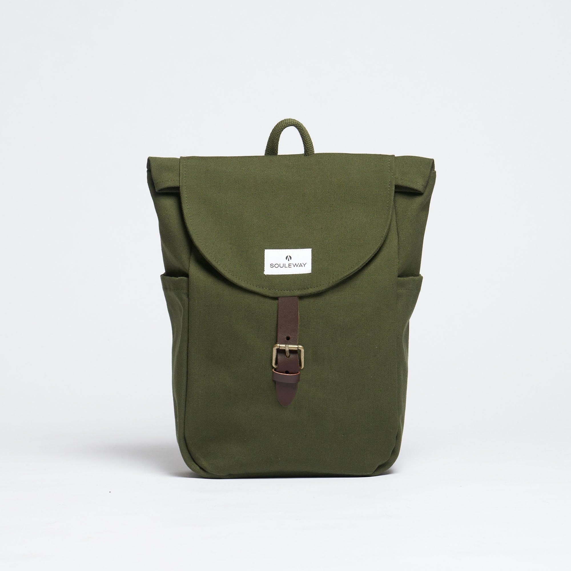 Classic Backpack S - Kleiner Rucksack Canvas - Dark Olive--skip