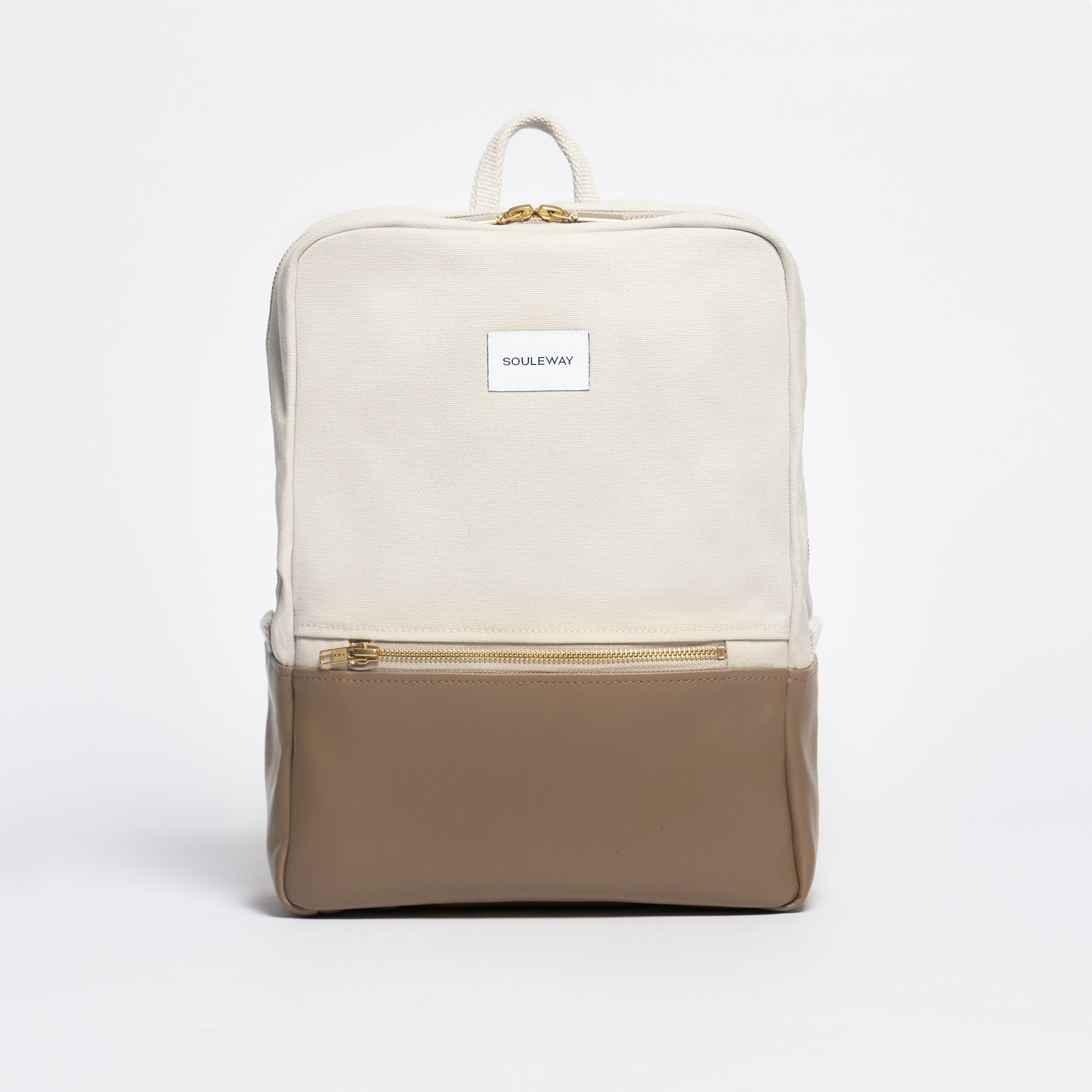 Sand/Mocha--skip || Daypack Two-Tone - Rucksack - Vegan - Canvas