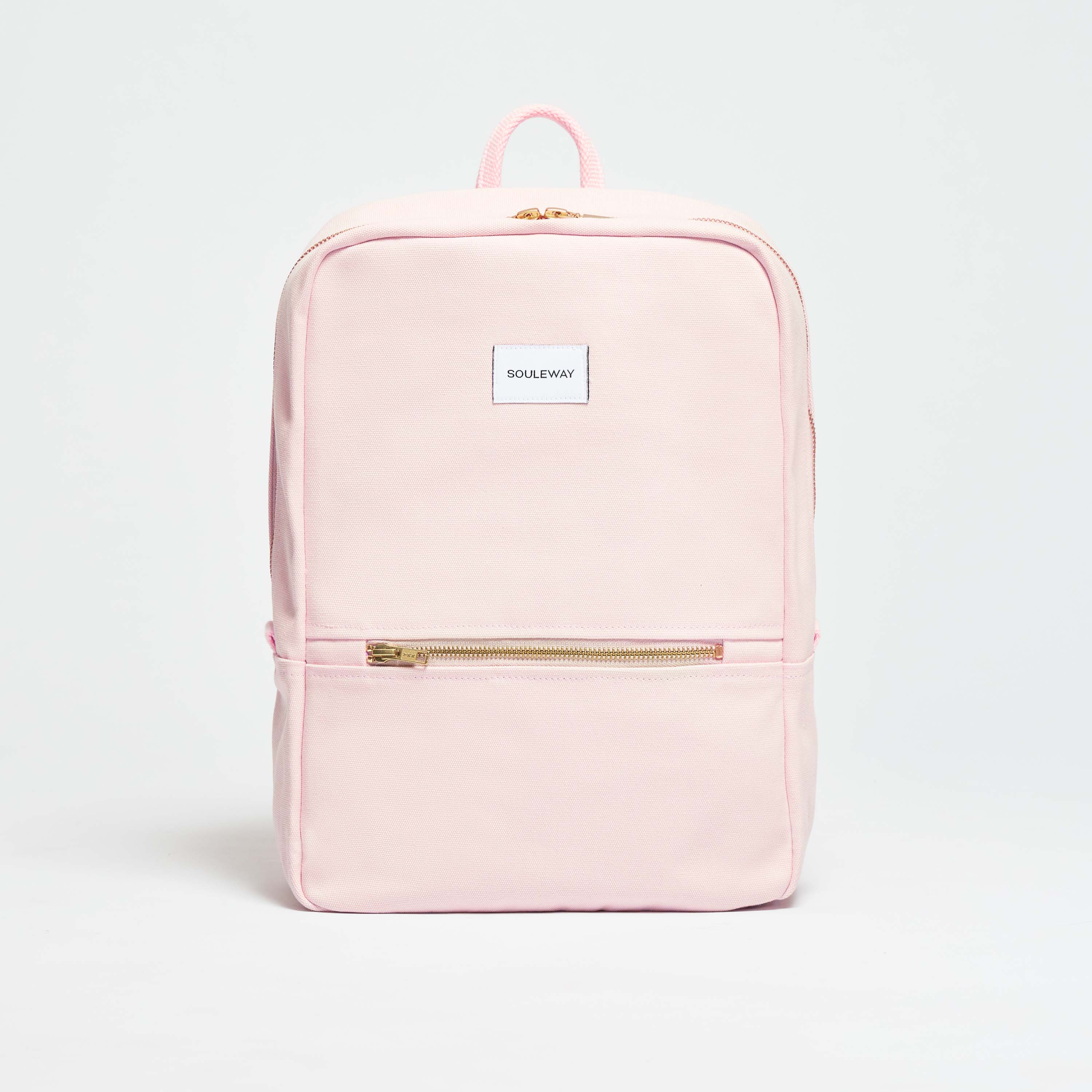 Daypack Rucksack - Canvas - wasserdicht - Blush Pink--skip