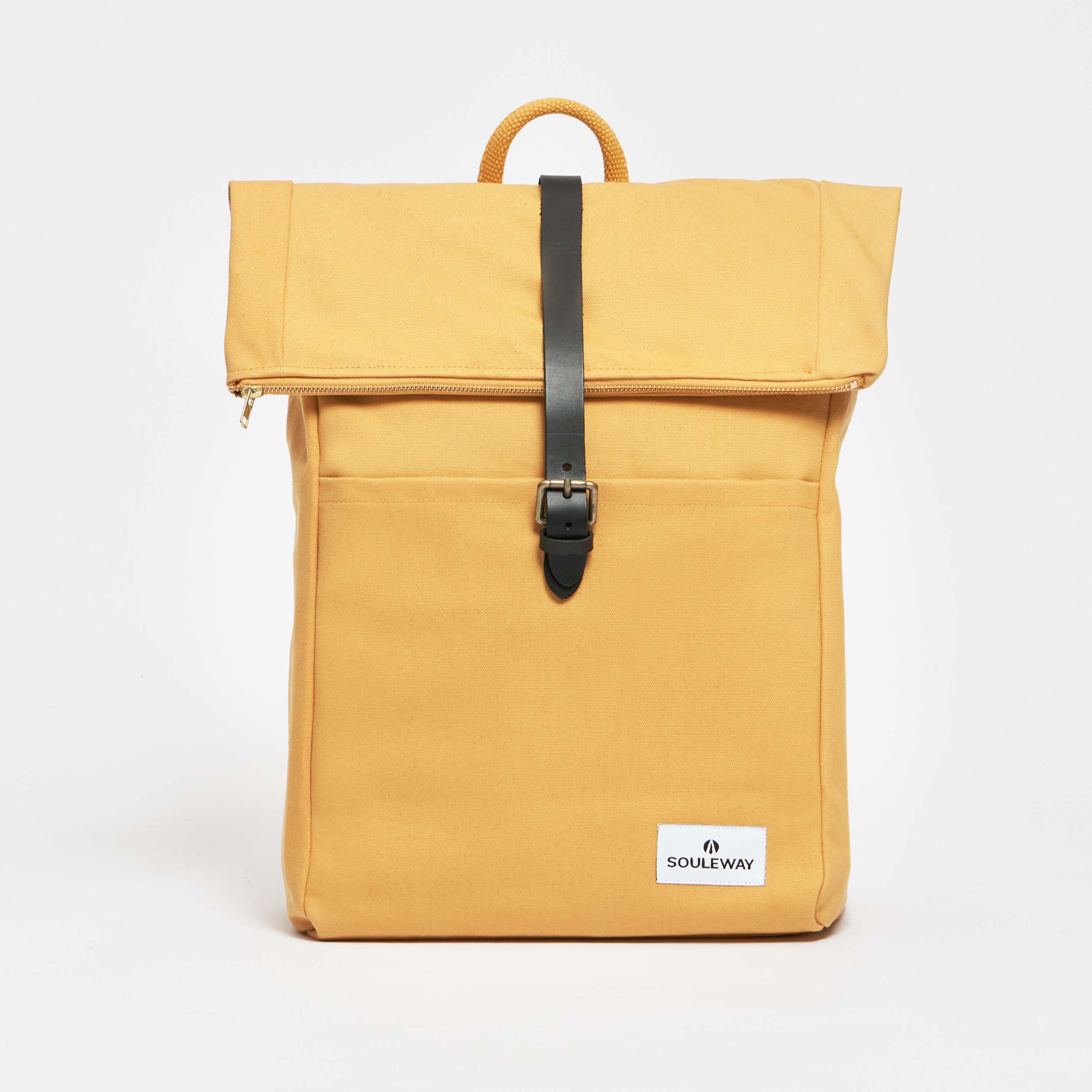 Foldtop L Rolltop Rucksack - made in Germany - Mustard Yellow--skip