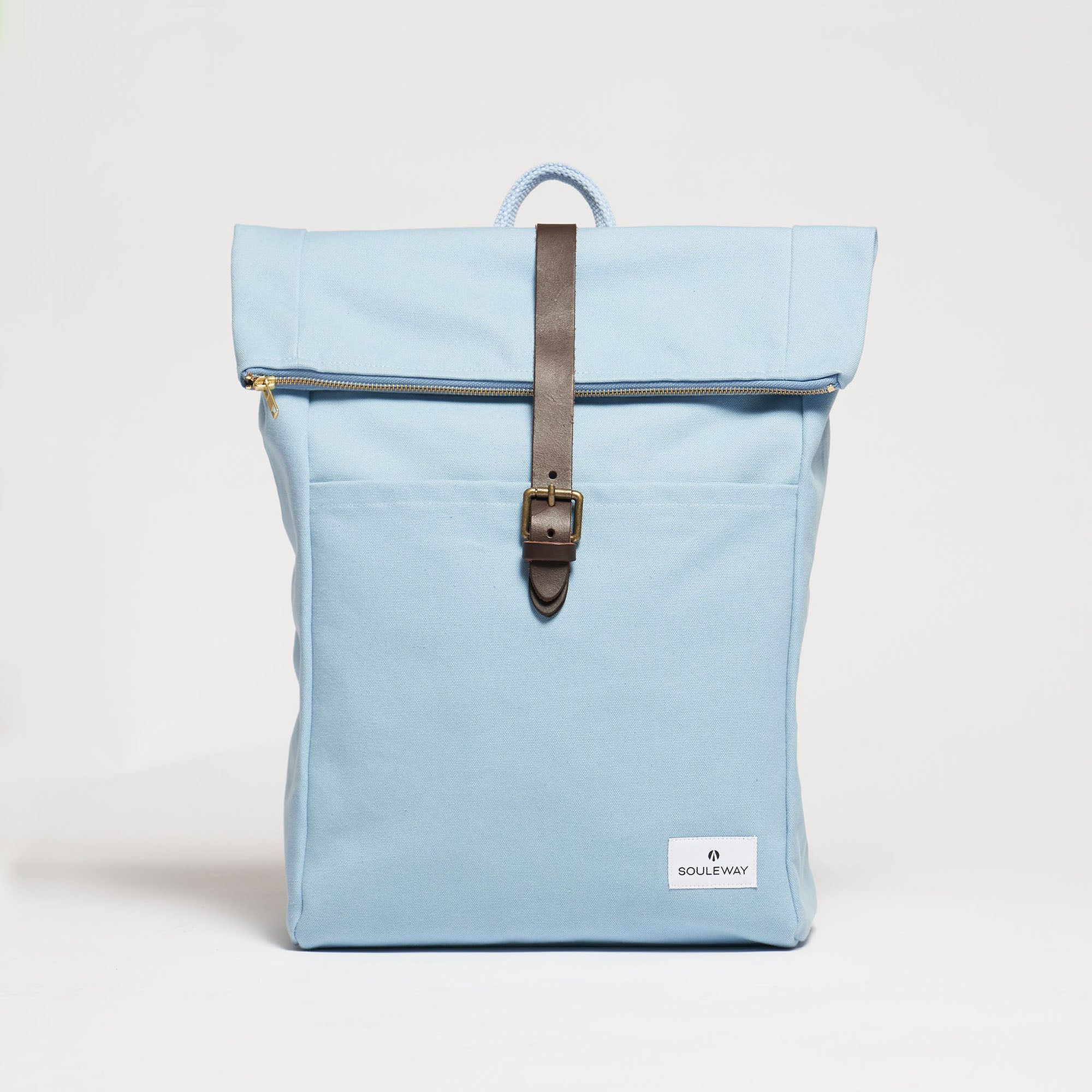 Foldtop Rolltop Rucksack - made in Germany - Dusty Blue--skip