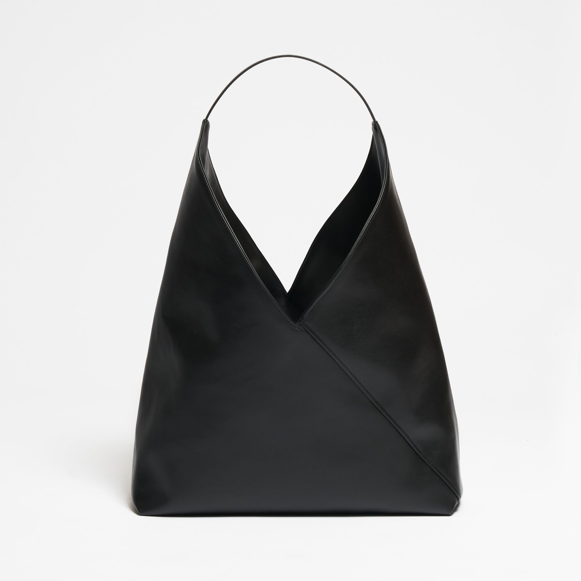 Origami Tote - veganes Leder - Tote Bag -  Night Black--skip