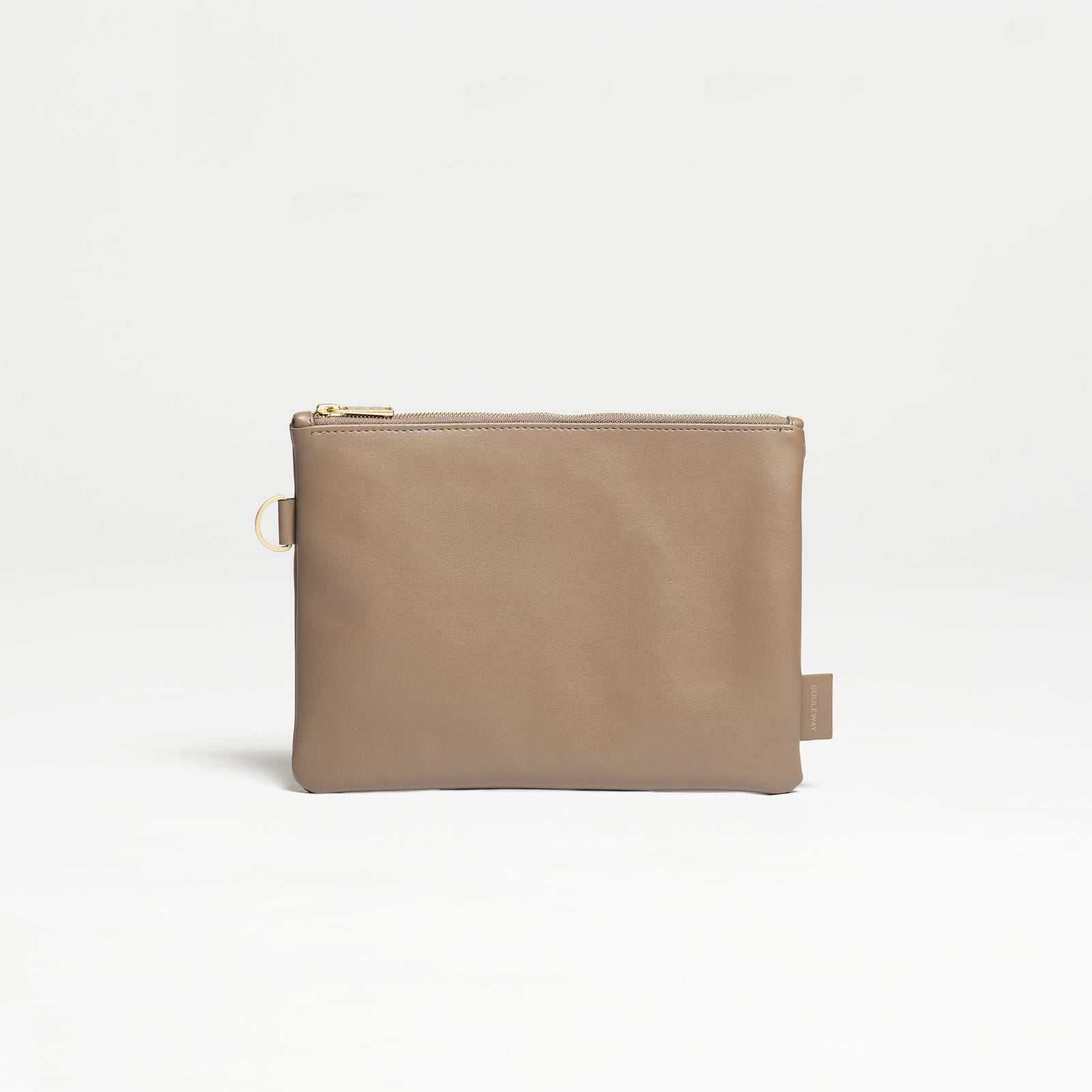 Pouch - veganes Leder - Utility Bag - Mocha Brown--skip