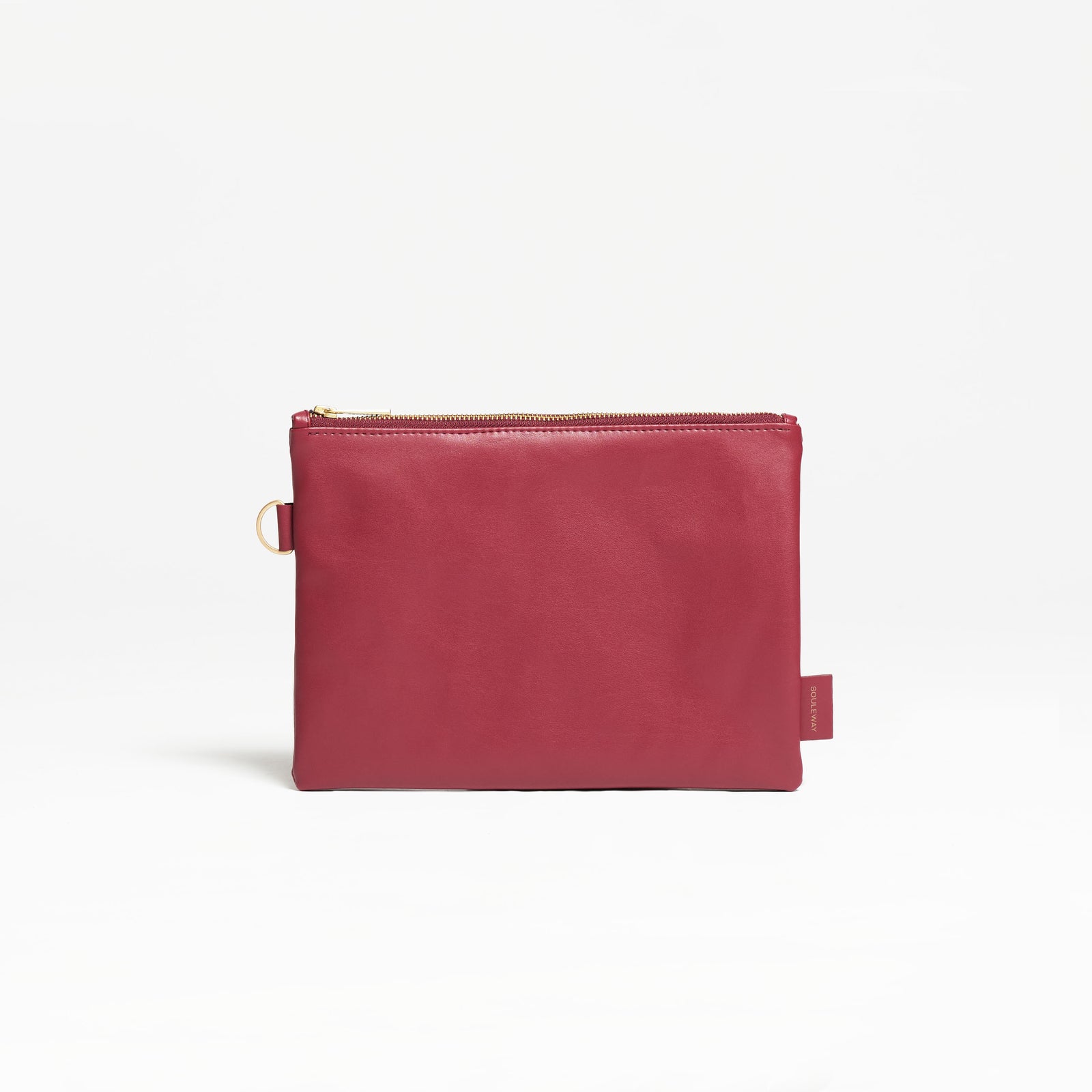 Pouch - veganes Leder - Utility Bag - Cherry Red--skip
