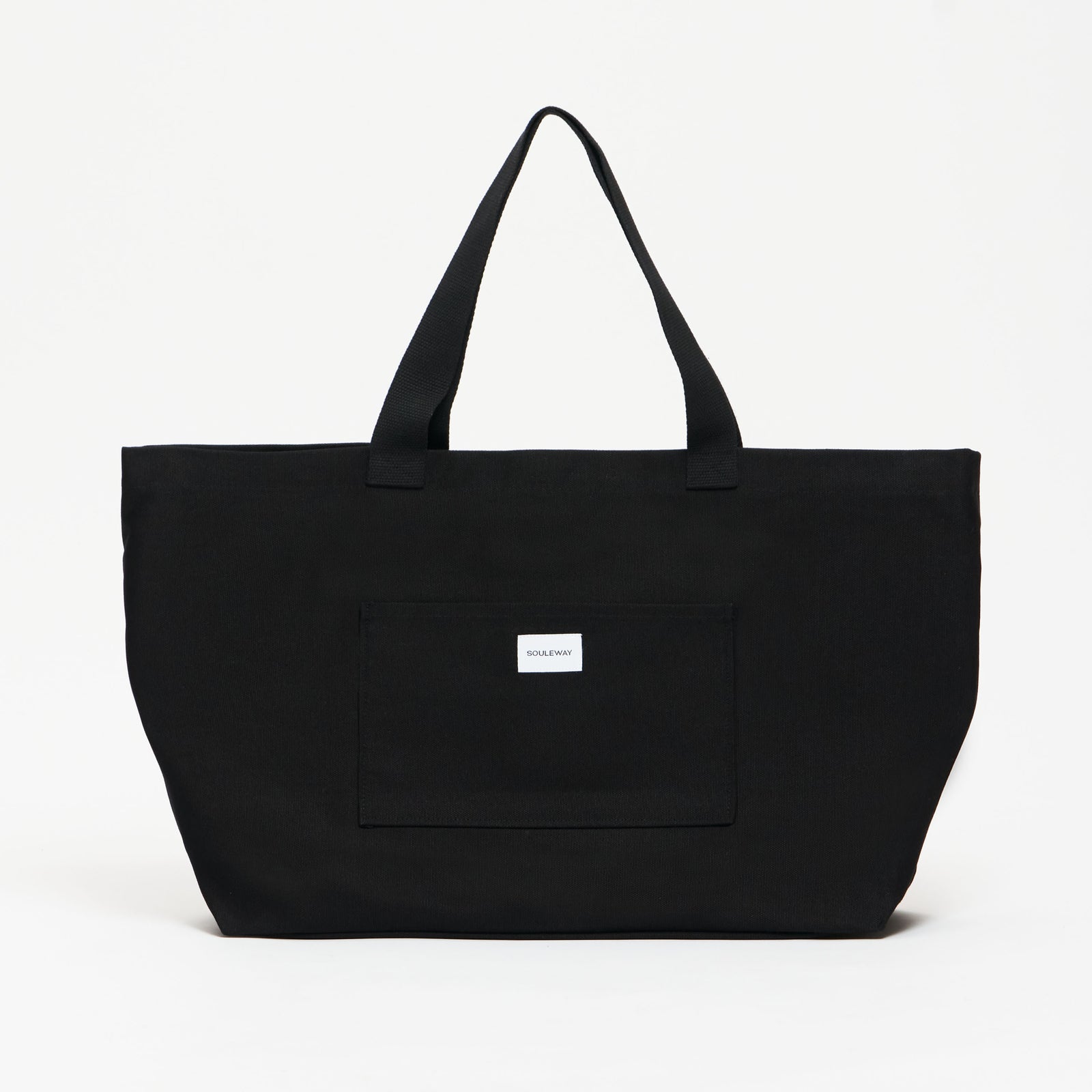 Black/Black--skip || Tote Bag - Shopper - Canvas
