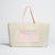 Sand/Pink--skip || Tote Bag - Shopper - Canvas