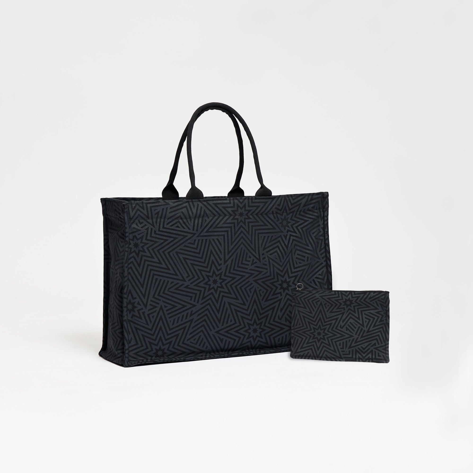 Black vegan tote outlet