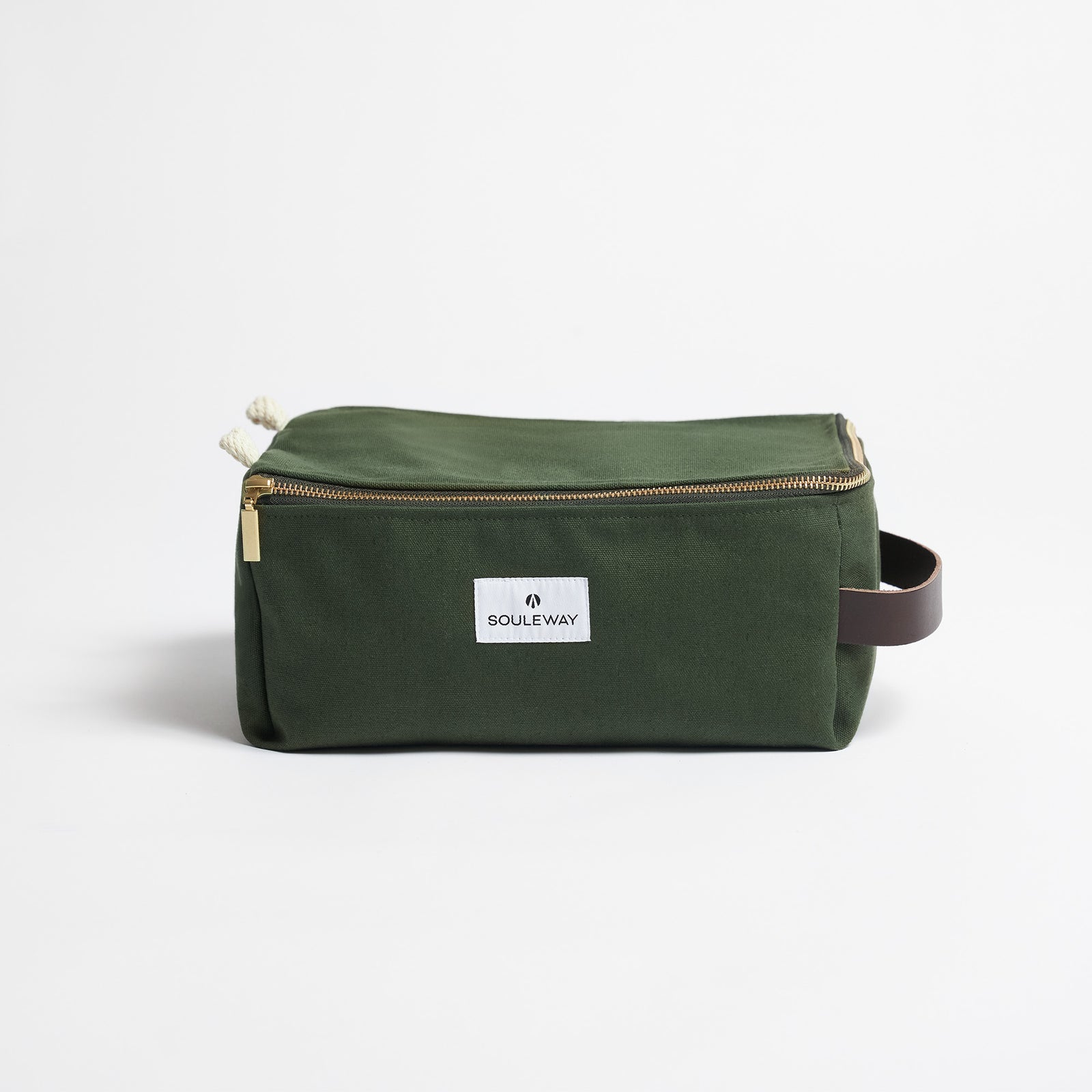 Kulturbeutel gross Canvas - Forest Green--skip
