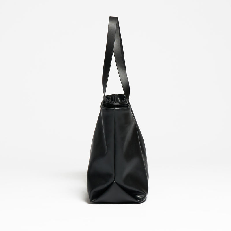 Business Tote - veganes Leder - Tote Bag -  Night Black--skip