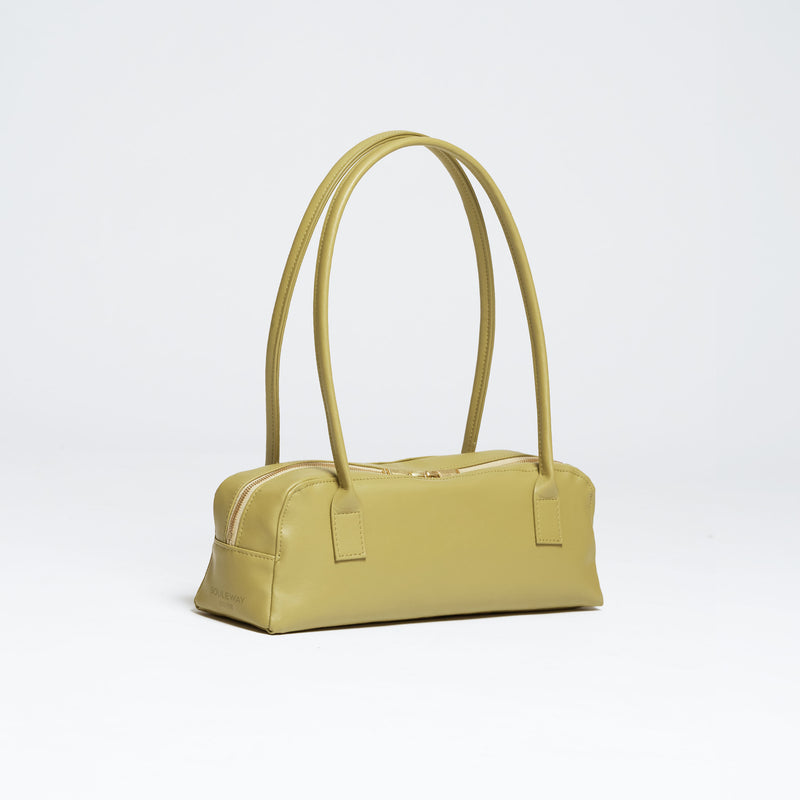 East West Bag - Handtasche - Clutch - veganes Leder - Retro Green--skip