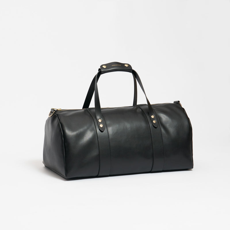 Night Black--skip || Weekender Tasche - Olivenleder - vegan - Damen & Herren