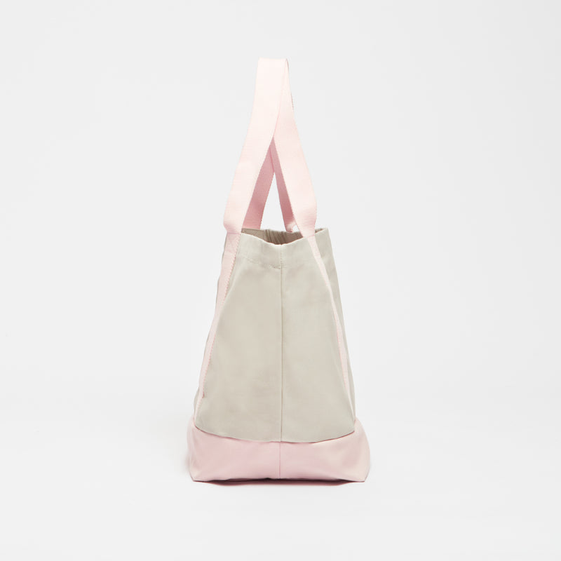 Sand/Pink--skip || Beach Bag - Strandtasche gross XXL - Shopper - Canvas