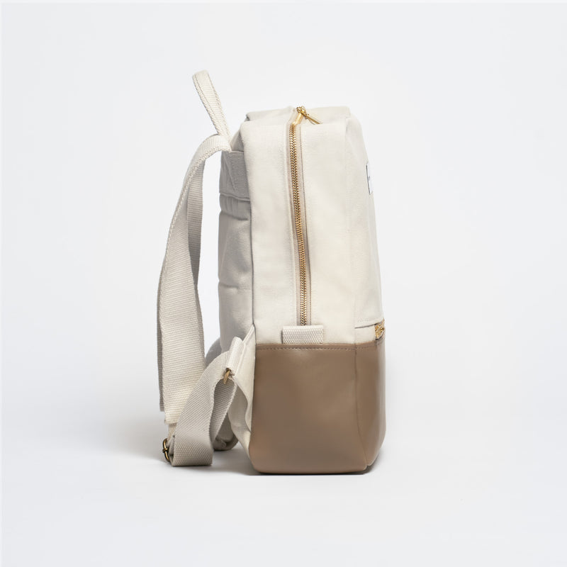 Sand/Mocha--skip || Daypack Two-Tone - Rucksack - Vegan - Canvas