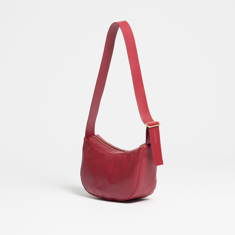Half Moon Bag S - Handtasche - vegan - Cherry Red--skip
