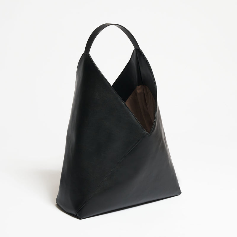 Origami Tote - veganes Leder - Tote Bag -  Night Black--skip