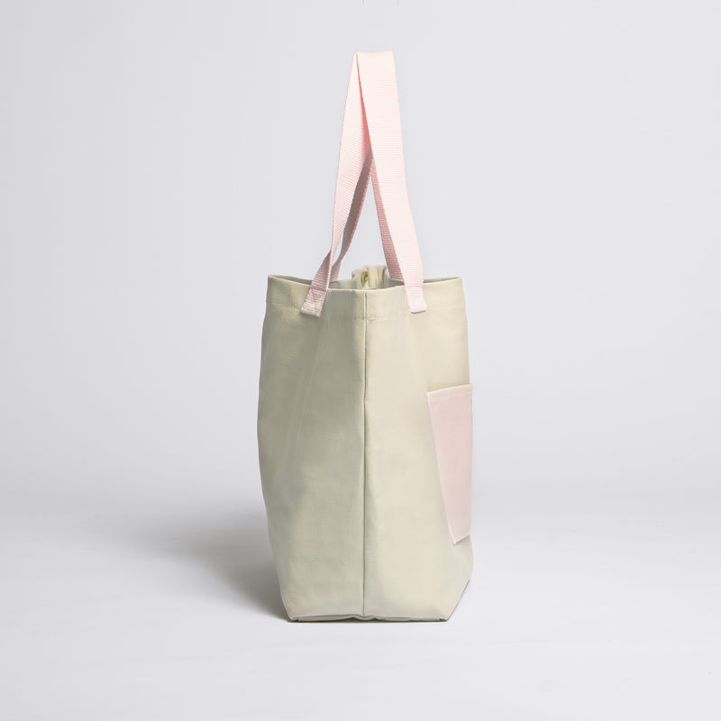 Sand/Pink--skip || Tote Bag - Shopper - Canvas