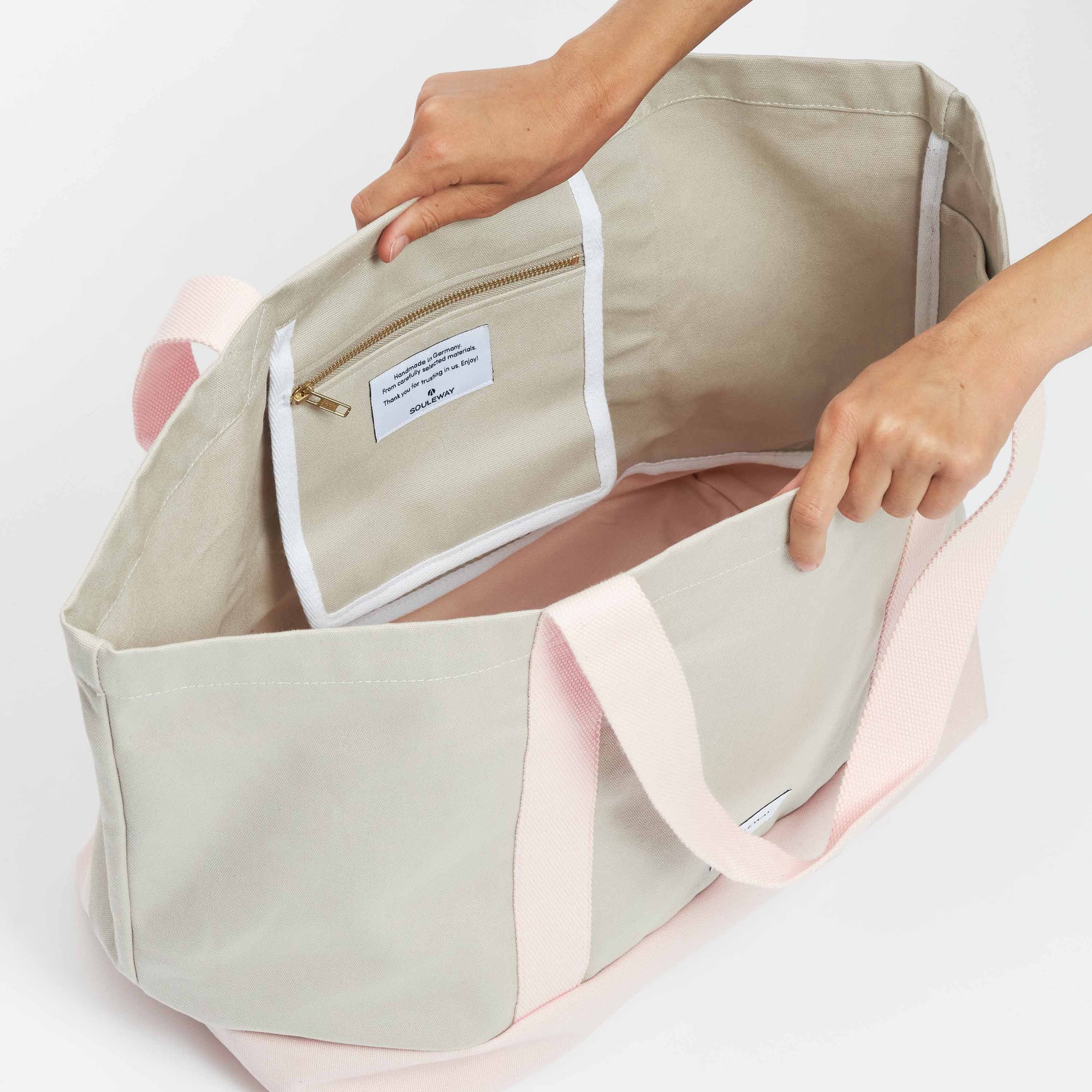 White canvas beach bag cheap
