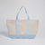 Sand/Blue--skip || Beach Bag - Strandtasche gross XXL - Shopper - Canvas