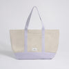 Sand/Lavender || Beach Bag - Strandtasche gross XXL - Shopper - Canvas