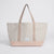 Sand/Pink--skip || Beach Bag - Strandtasche gross XXL - Shopper - Canvas