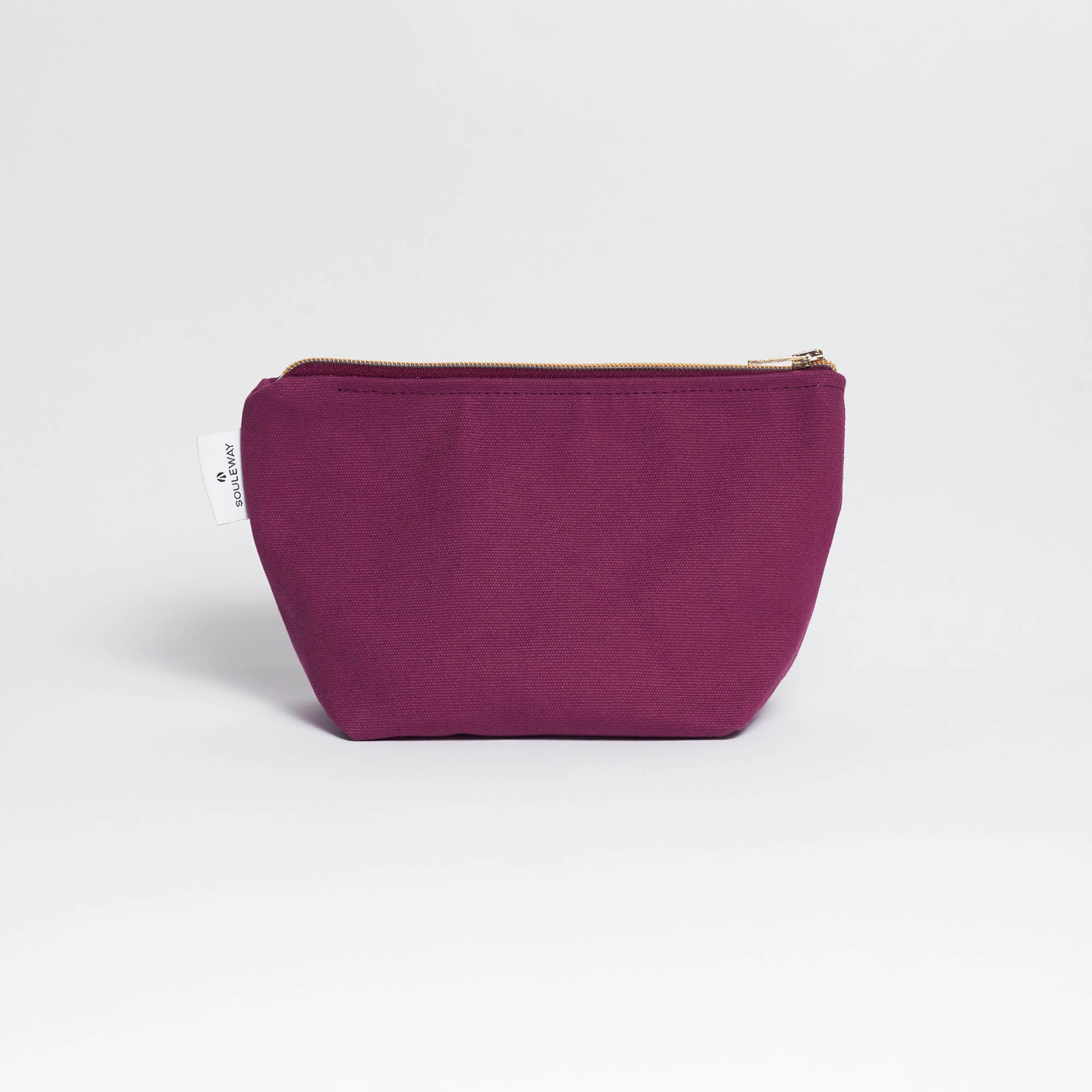 Cosmetic Bag - Kulturbeutel klein Canvas - Bordeaux Red--skip