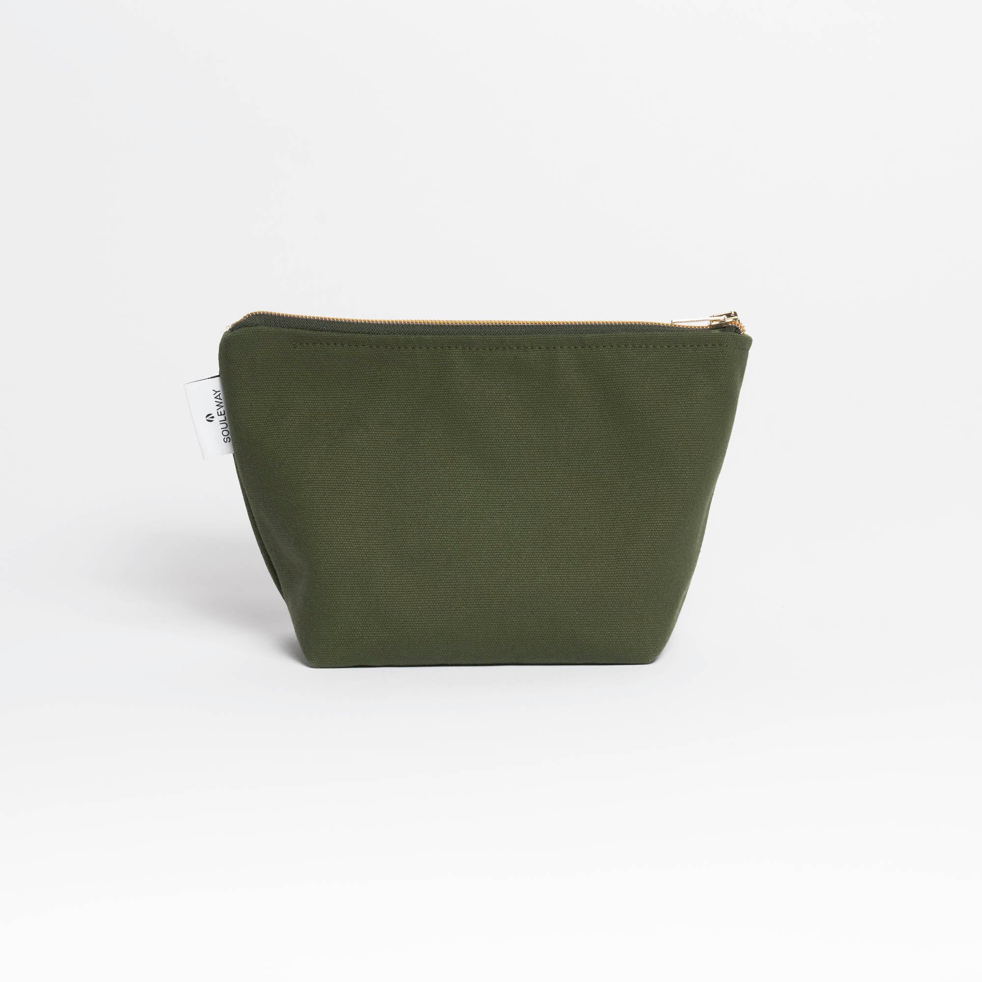 Cosmetic Bag - Kulturbeutel klein Canvas - Dark Olive--skip