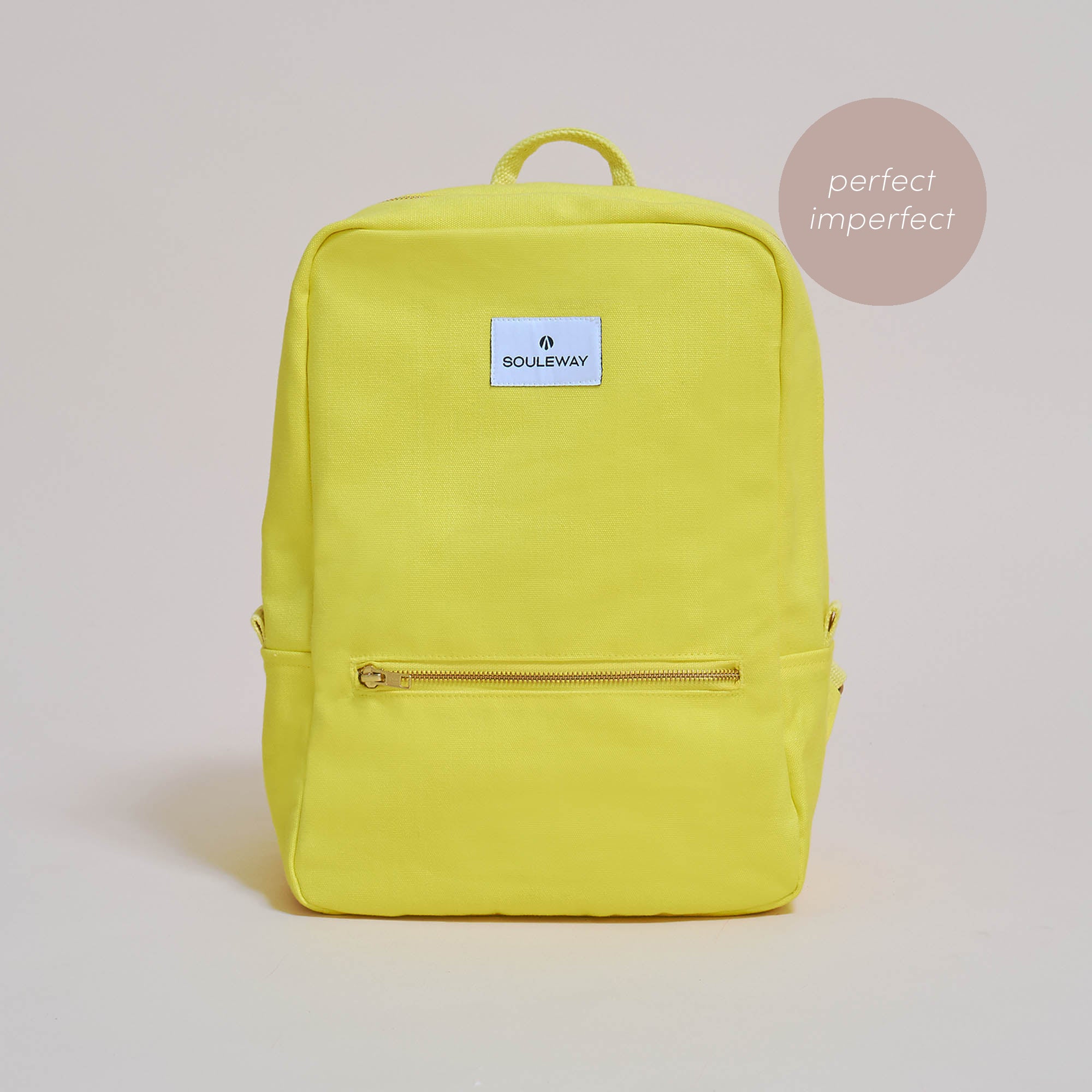 Daypack vegan Damen Rucksack - B-Ware - Canvas - wasserdicht - Bright Lemon--skip