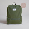 Daypack vegan Damen Rucksack - B-Ware - Canvas - wasserdicht - Dark Olive