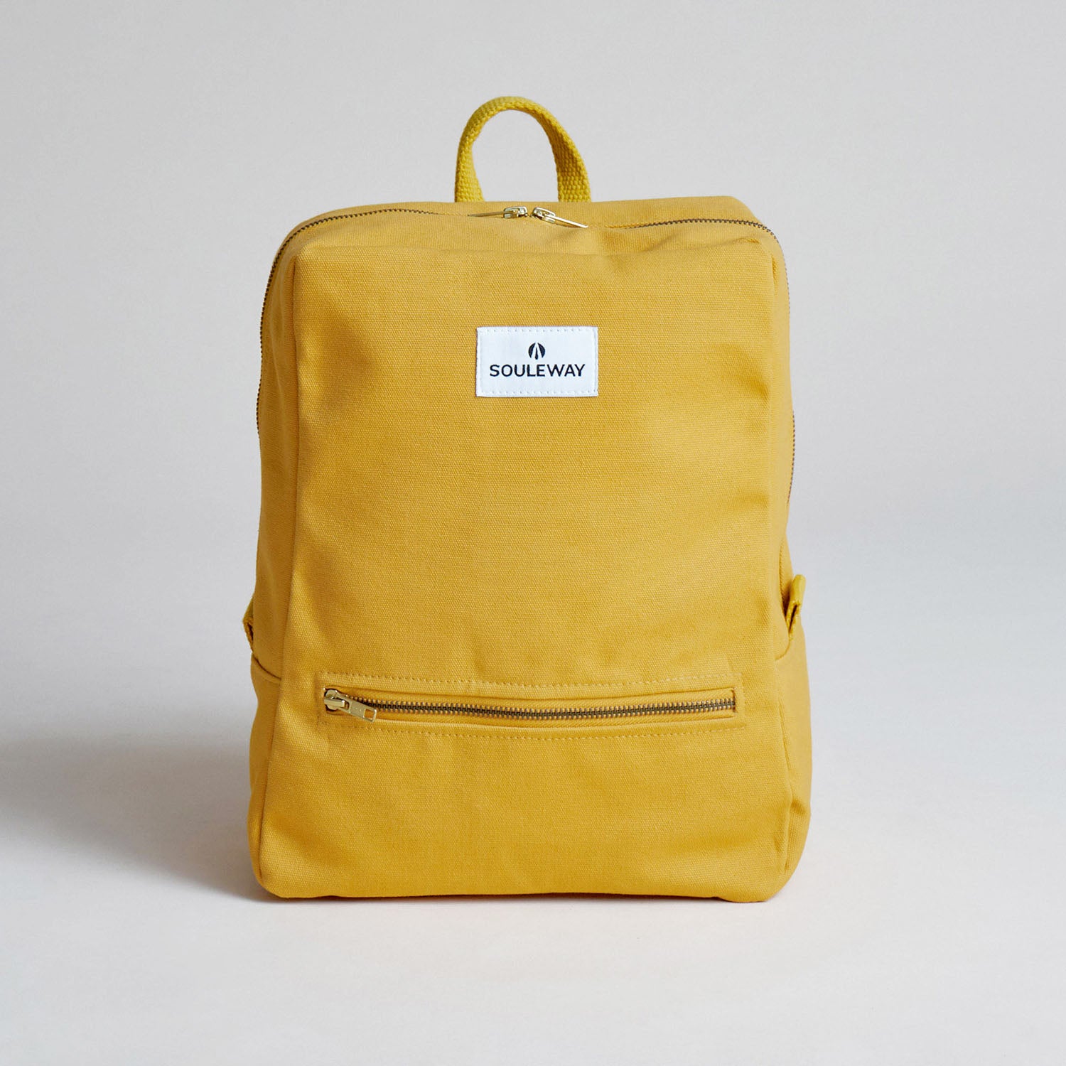 Daypack Rucksack - Canvas - wasserdicht - Mustard Yellow--skip