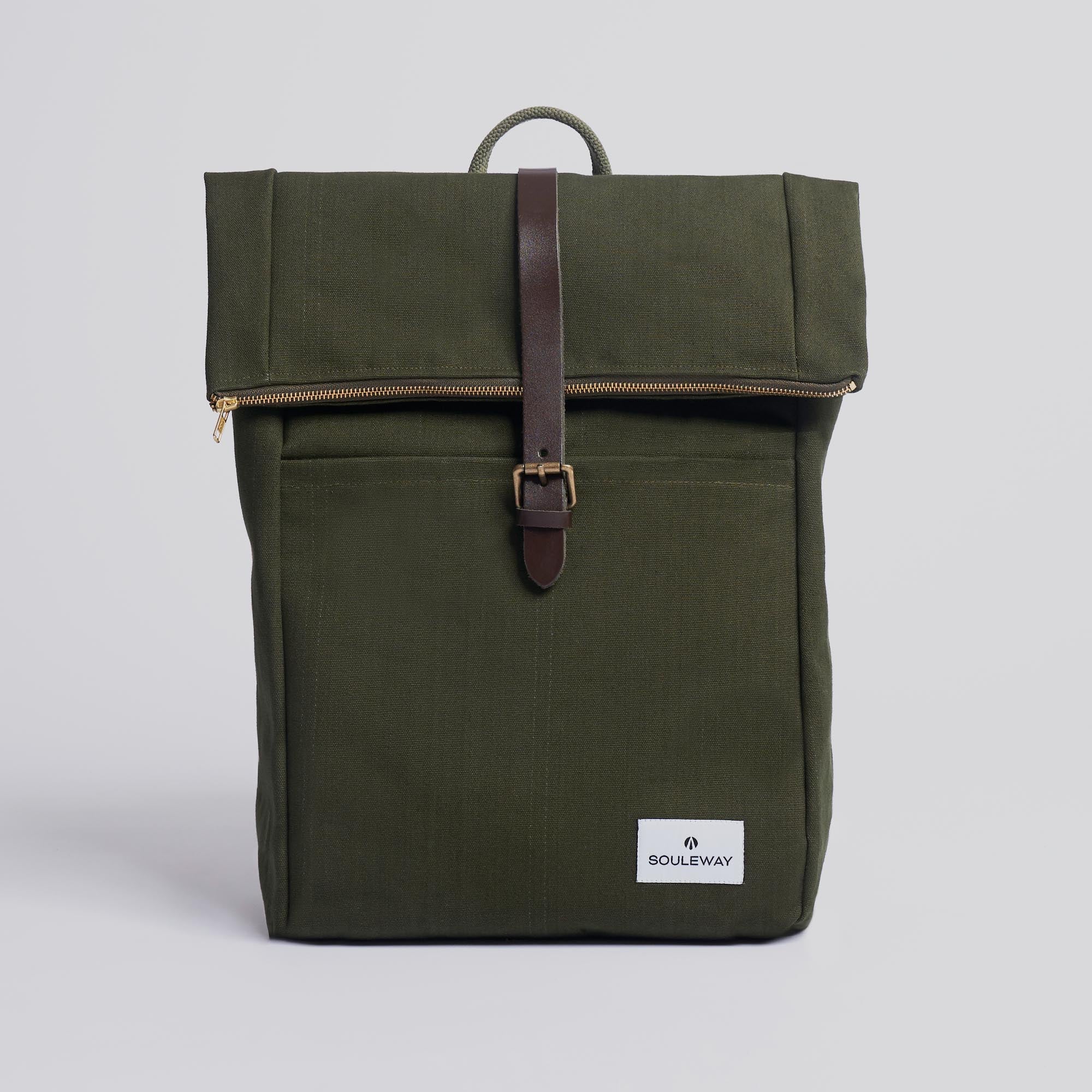 Foldtop L Rolltop Rucksack - made in Germany - Dark Olive--skip