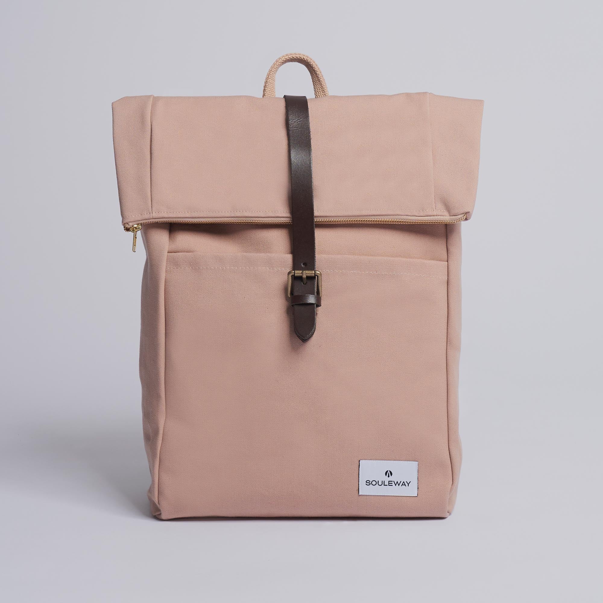 Foldtop L Rolltop Rucksack - made in Germany - Rose Champagne--skip