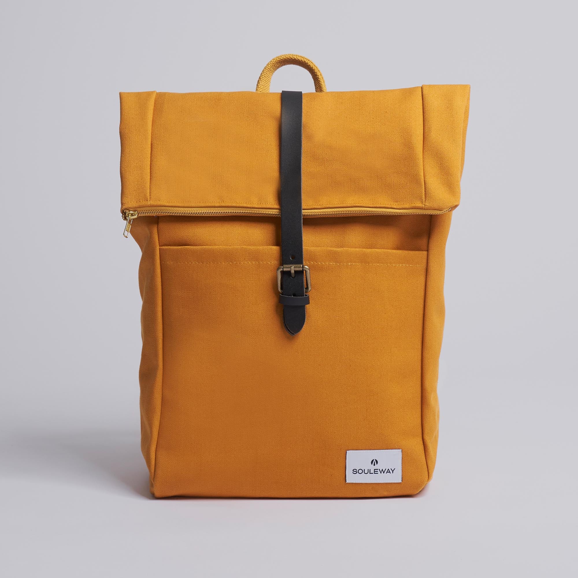 Foldtop L Rolltop Rucksack - made in Germany - Mustard Yellow--skip