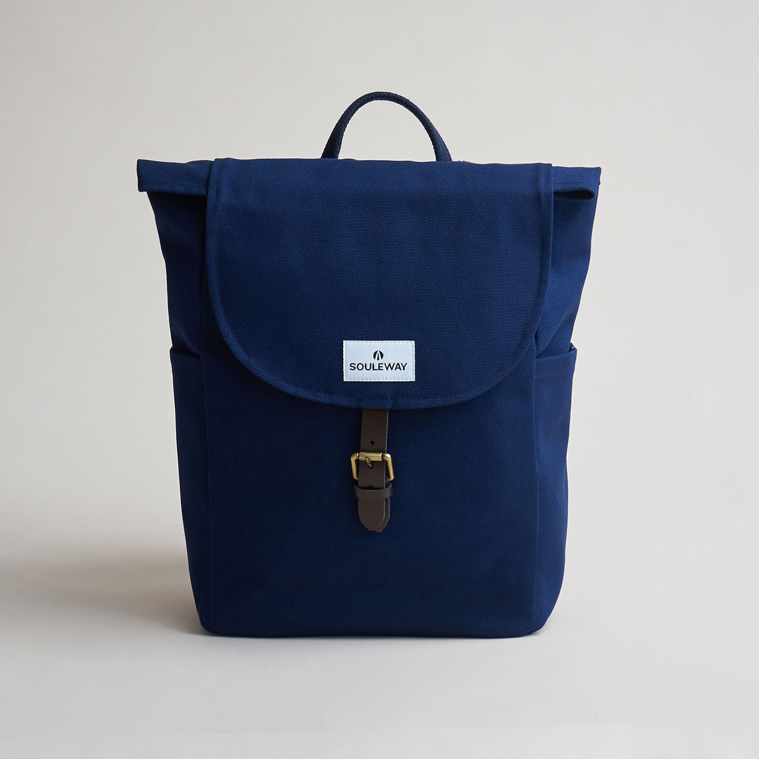 Classic Backpack L - Rucksack Canvas - Navy Blue--skip