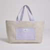 Sand/Lavender || Tote Bag - Shopper - Canvas