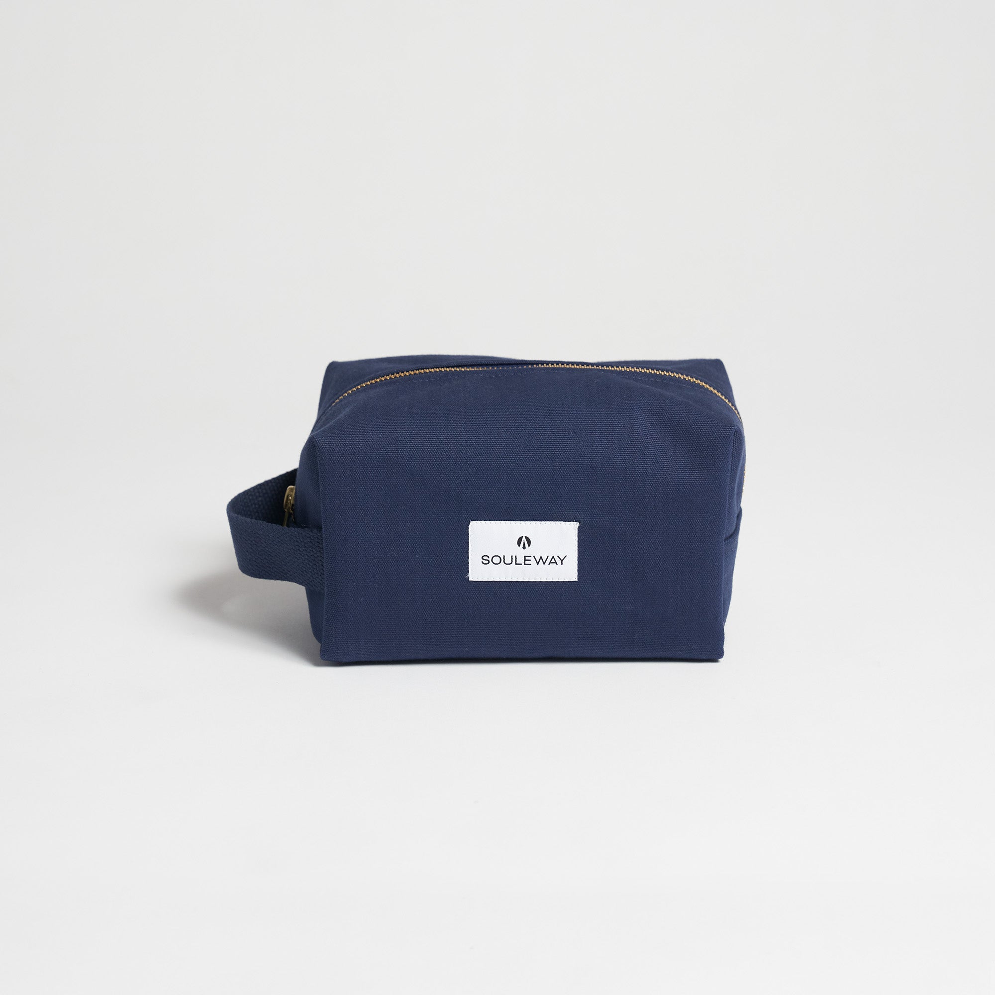 Kulturbeutel klein Canvas - Navy Blue--skip