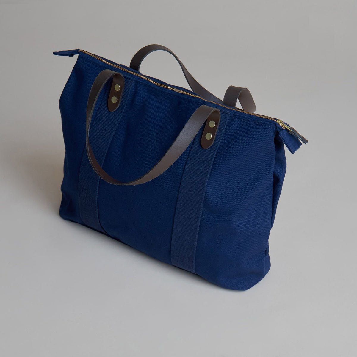 Navy Blue || Tote Bag - Shopper mit Reissverschluss