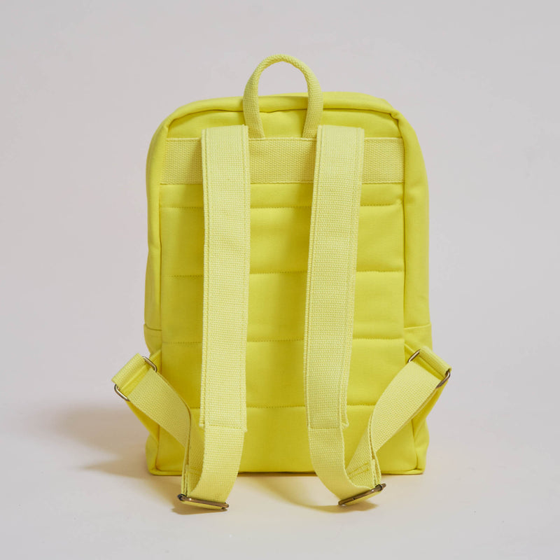 Casual Backpack vegan Damen Rucksack - B-Ware - Canvas - Bright Lemon--skip