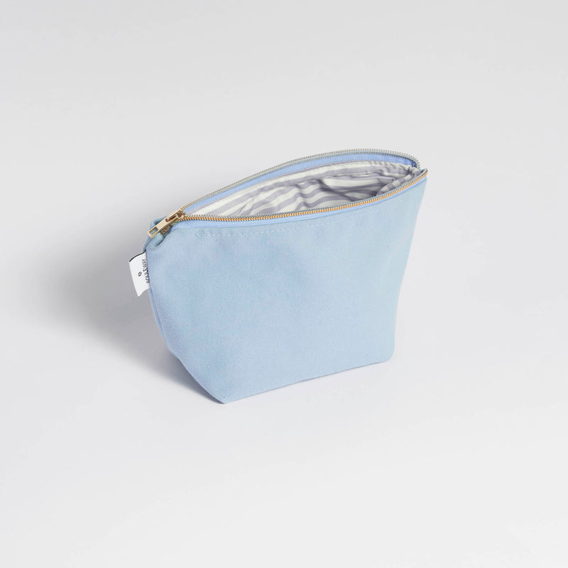 Cosmetic Bag - Kulturbeutel klein Canvas - Dusty Blue--skip
