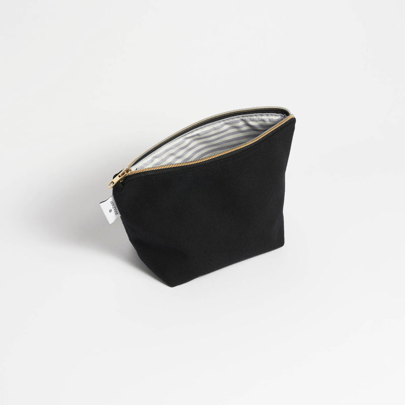 Cosmetic Bag - Kulturbeutel klein Canvas - Night Black--skip