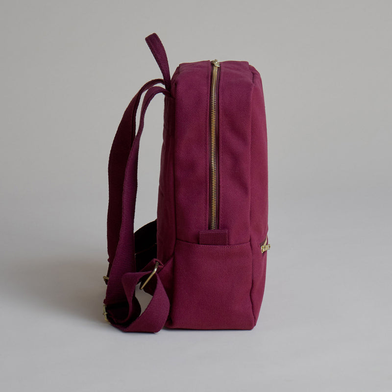 Daypack vegan - Damen Rucksack - Canvas - wasserdicht - Bordeaux Red--skip