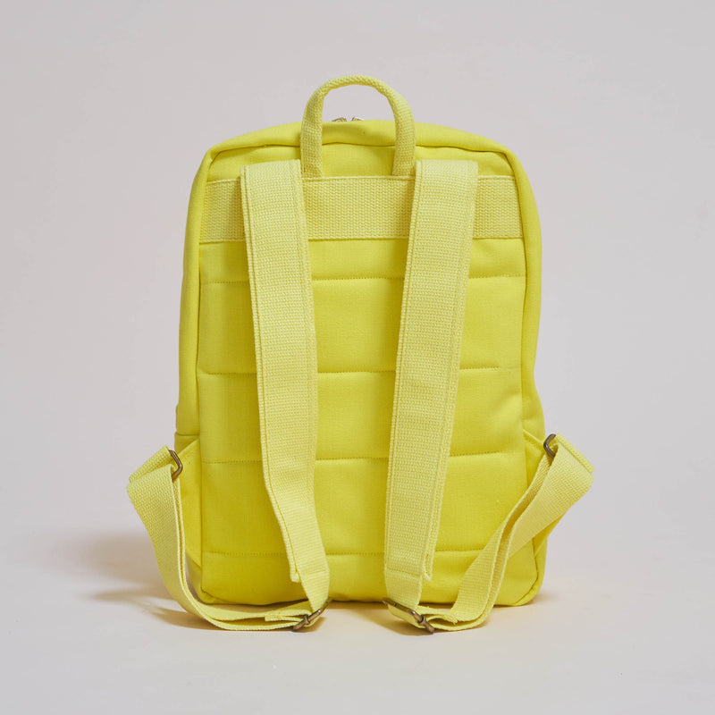 Daypack Rucksack - Canvas - wasserdicht - Bright Lemon--skip